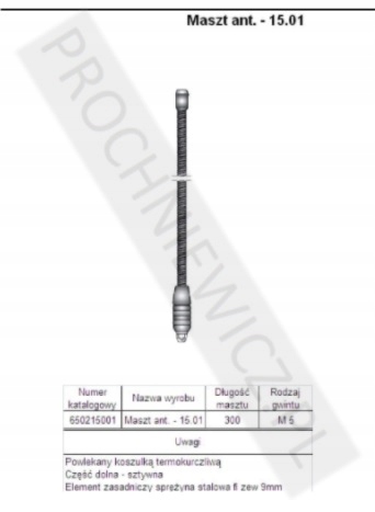 

Maszt antenowy 15.01 Unicon