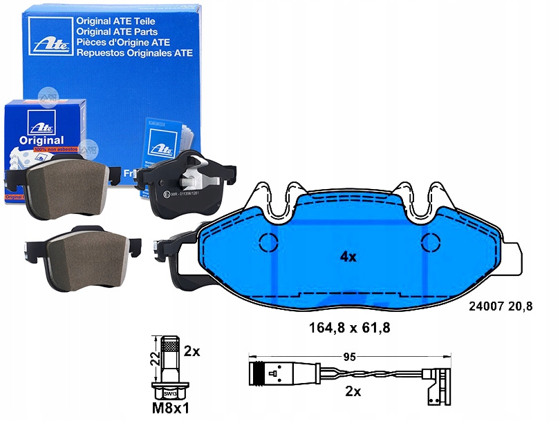 Sada Brzdových Destiček Ate 573221B 986494081