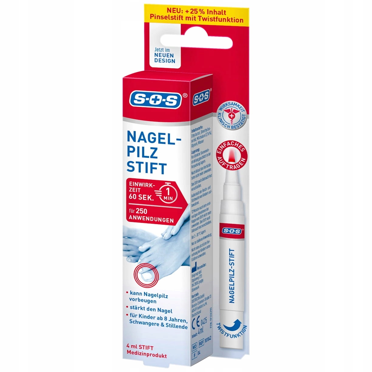 Sos Tužka na mykózu nehtů rukou a nohou, 4 ml