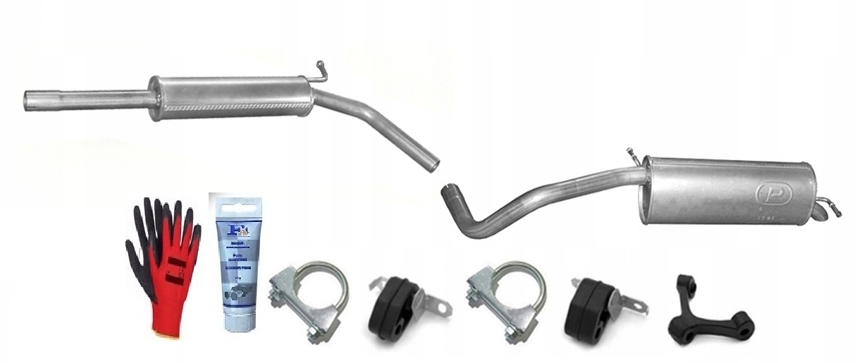 Vw Polo 1.6i 16V 77kW (2006-11/2009) Hatchback Tlumič sada bonus