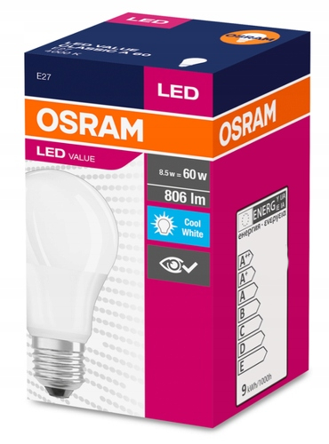ŻARÓWKA ŹRÓDŁO LED 10W 2700k 1055lm E27 OSRAM Kod producenta 4052899971028OSRAM