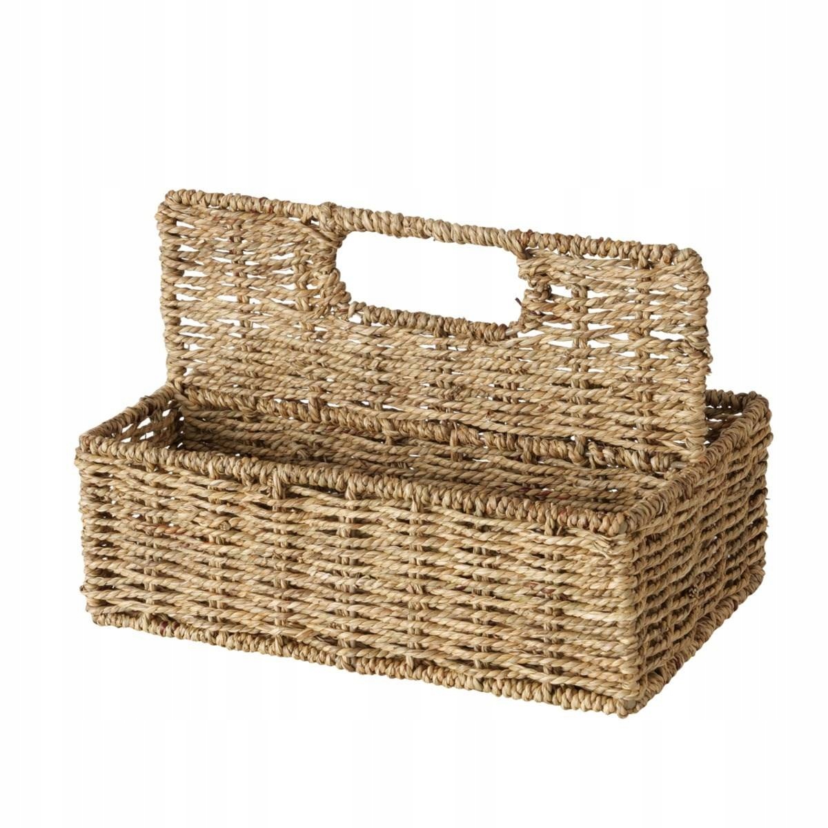 KOSZ PLECIONY DO PRZECHOWYWANIA trawa morska