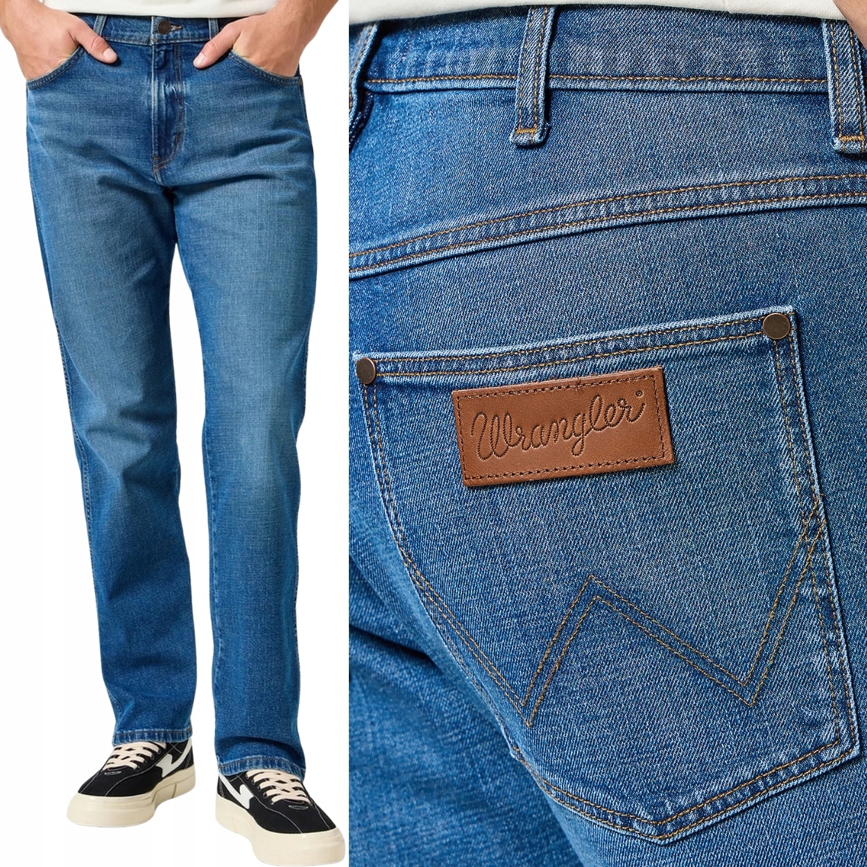 Wrangler Frontier relaxed Raindrop volné jednoduché džínové kalhoty W30 L30