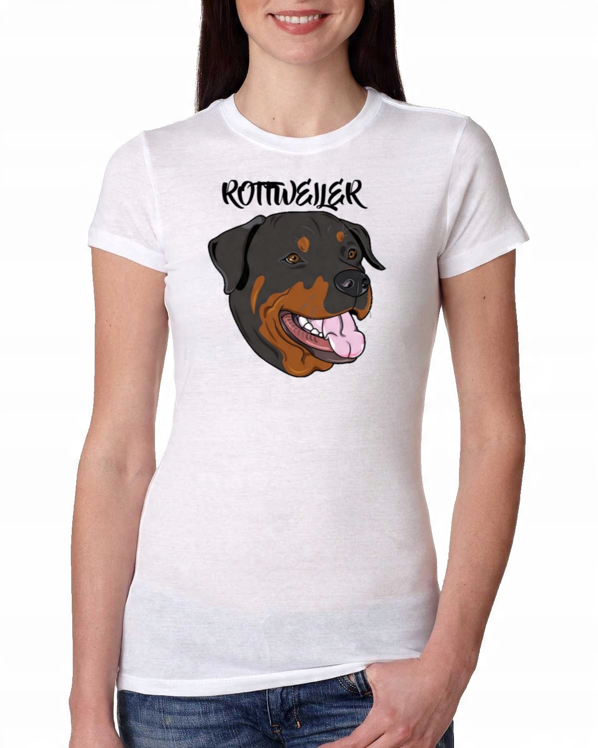 

Damska Koszulka Rottweiler Prezent Pies S 0956