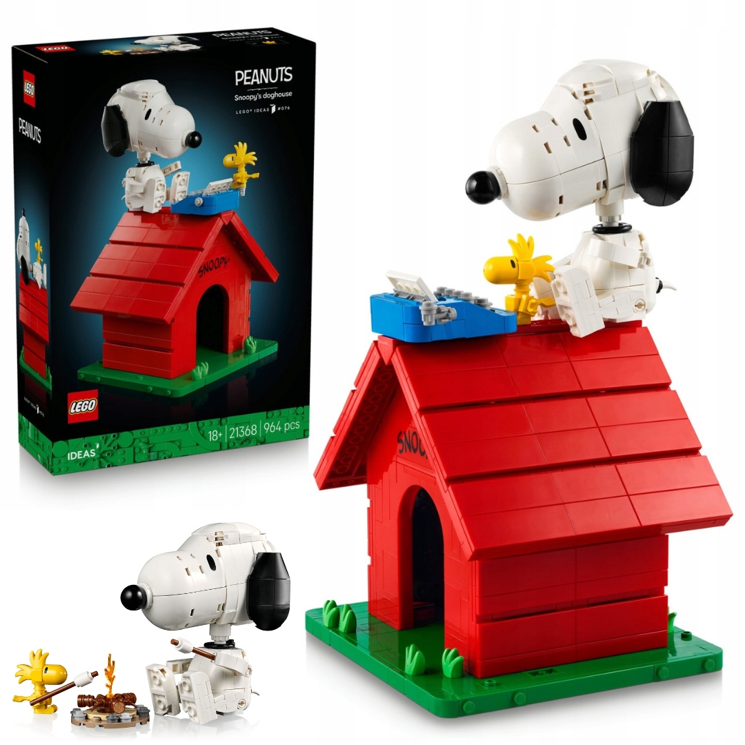 Lego Ideas 21368 Fistaszki Buda Snoopyho Peanuts Snoopy Woodstock 964 ks