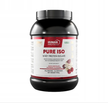 Human Protect Pure Whey Isolate 900 g Bílkoviny Izolát Wpi B. čokoláda malina