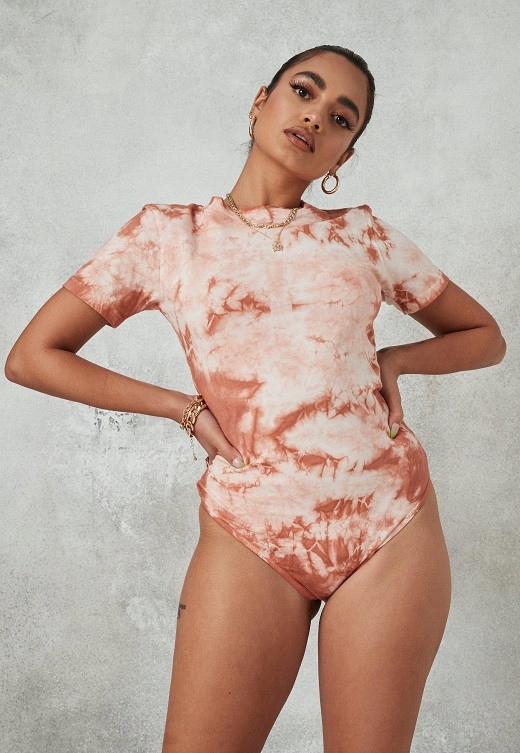 S72497 MISSGUIDED_MR6 BODY TIE DYE KRÓTKI RĘKAW_XS Marka Missguided