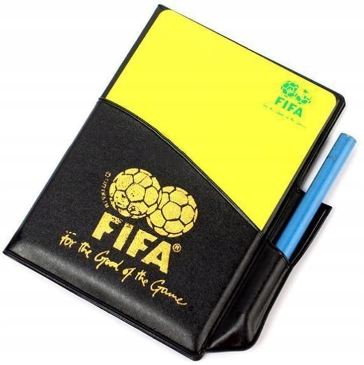 KARTKI SĘDZIOWSKIE ETUI Z NOTATNIKIEM FIFA ZESTAW SĘDZIEGO PREZENT Kod producenta CZERWONA ŻÓŁTA NOTES
