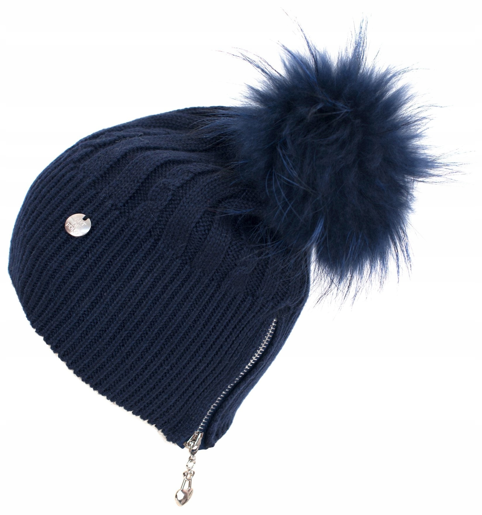 

Szaleo elegancka Czapka angora Pompon cz15536-2