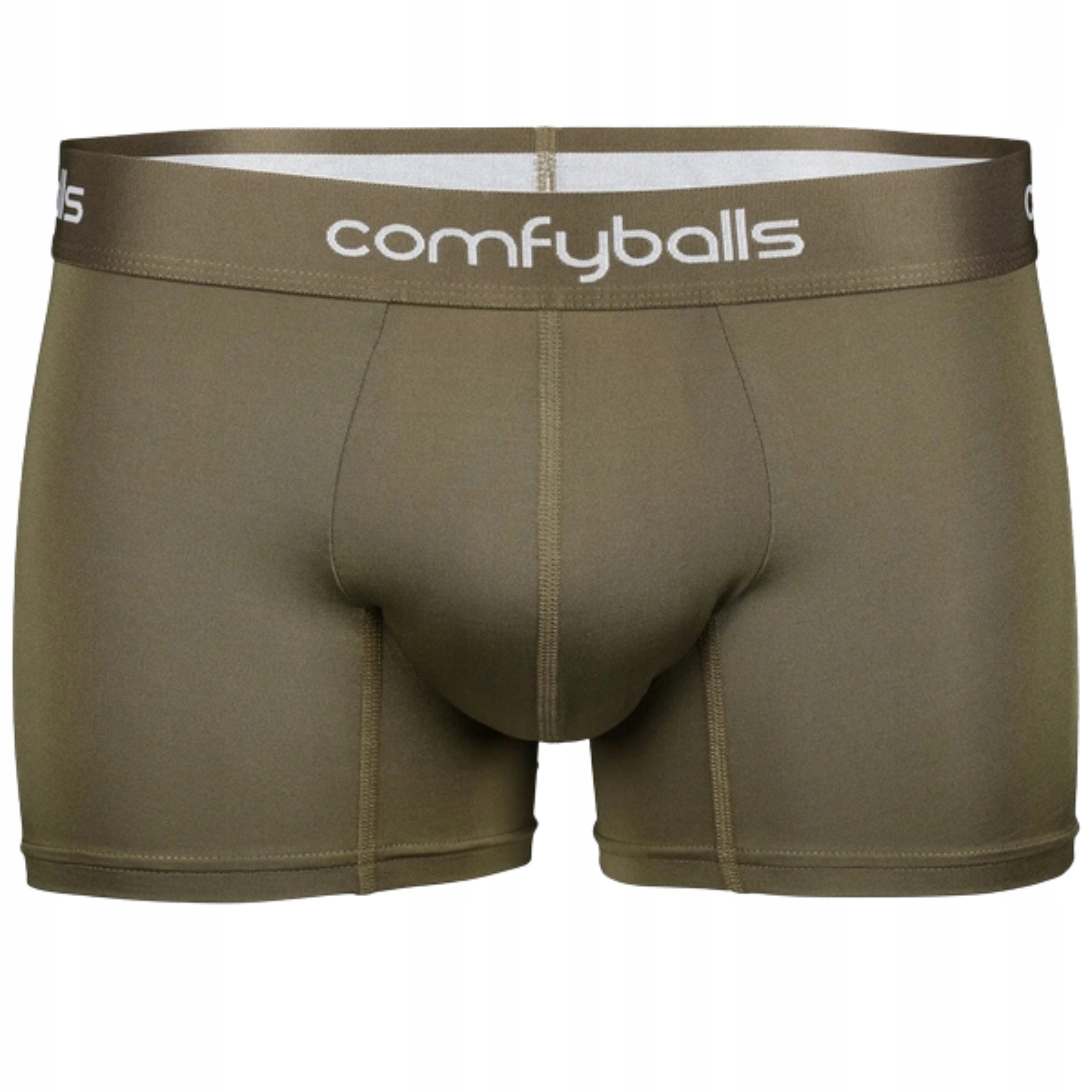 Bokserki Męskie Sportowe do Biegania Comfyballs Regular Performance Olive S