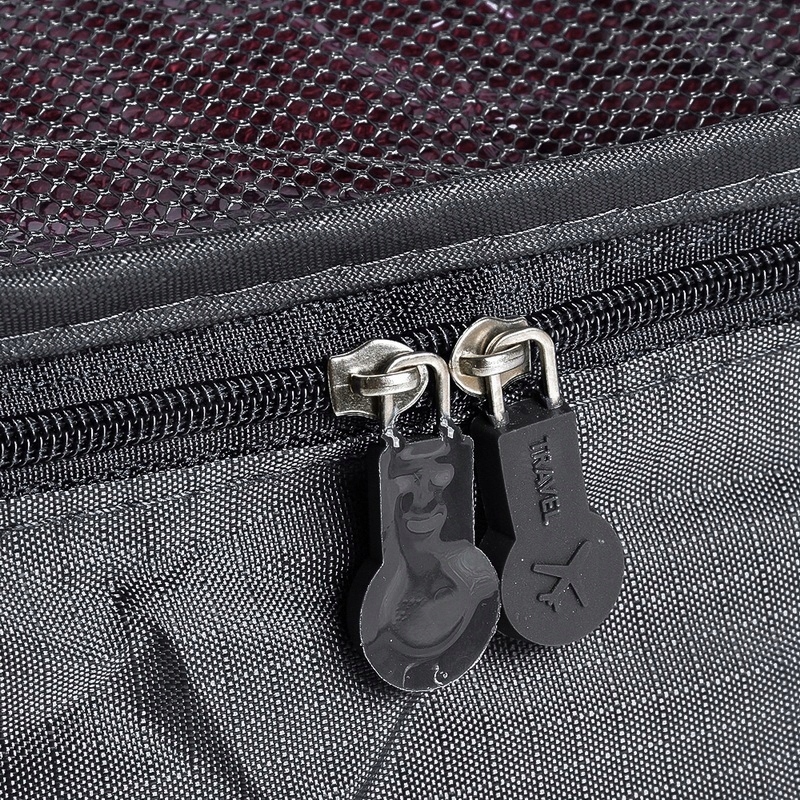 L352 Kosmetyczka Organizer Podróżny Szara 6 sztuk Wzór dominujący bez wzoru