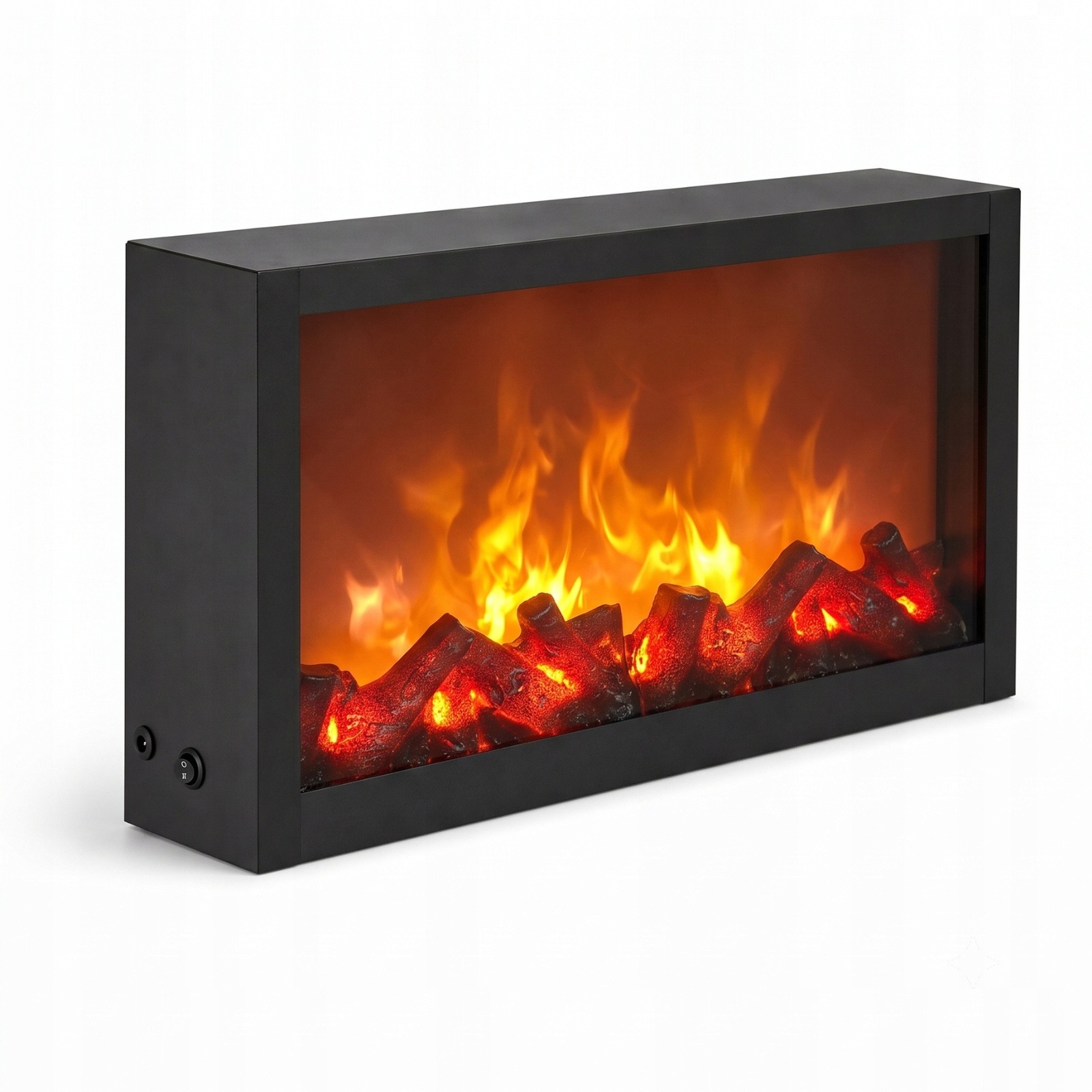 Dekorativní Led krb, kovový, 10 x 41 x 25 cm