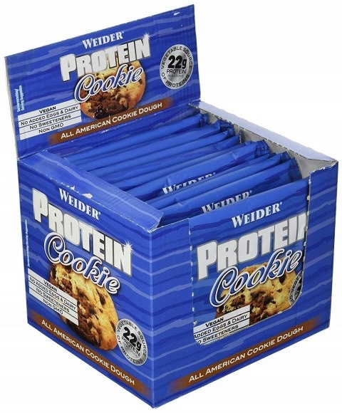 Levně Proteinové sušenky, dvojité čokoládové lupínky 12 x 90 g