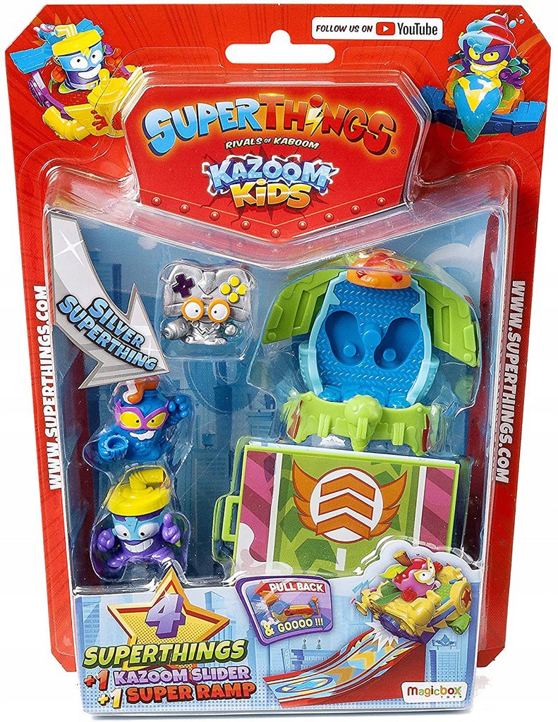 

Super Zings Seria 8 Things Slider Rampa +4 Figurki