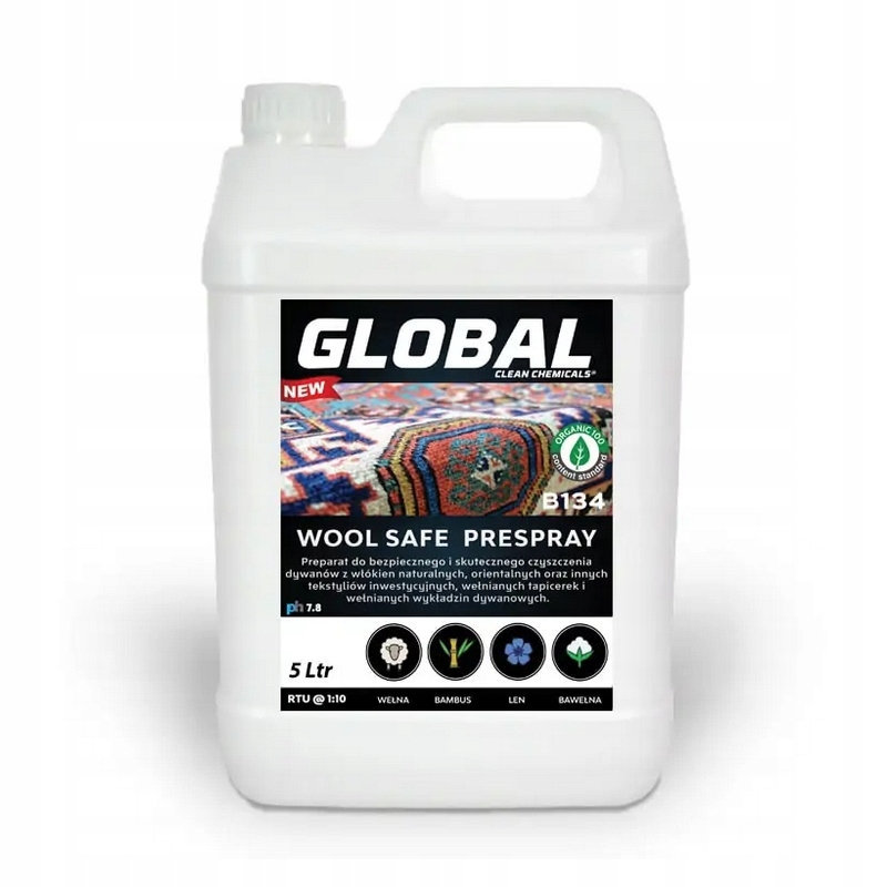 Globální prostředek na čištění koberců Wool Safe B134 5L