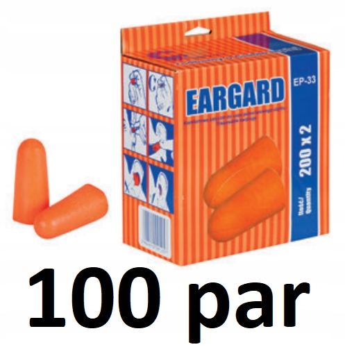 

Zatyczki Stopery Wkładki do uszu 100 par 200 sztuk