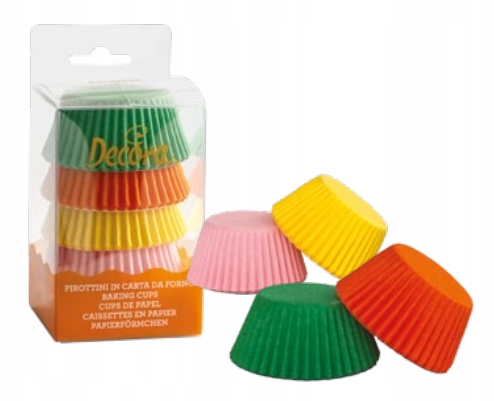 

Papilotki na muffinki Decora kolorowe, 75 szt.