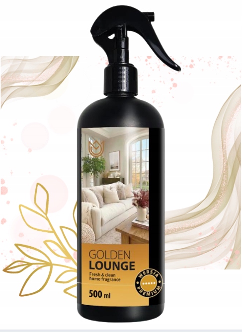 Osvěžovač Vzduchu Sprej Zlatý Lounge Premium 20% Esenciální Oleje 500 ML