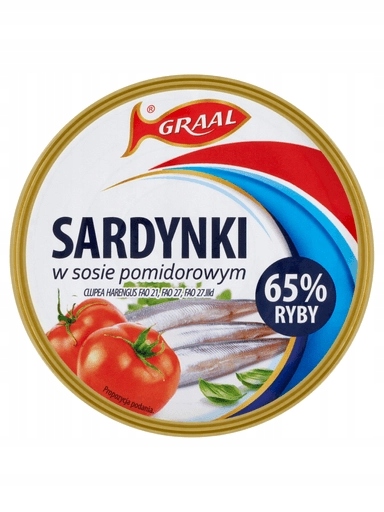 Levně 5 x Graal Sardinky v rajčatové omáčce 300 g
