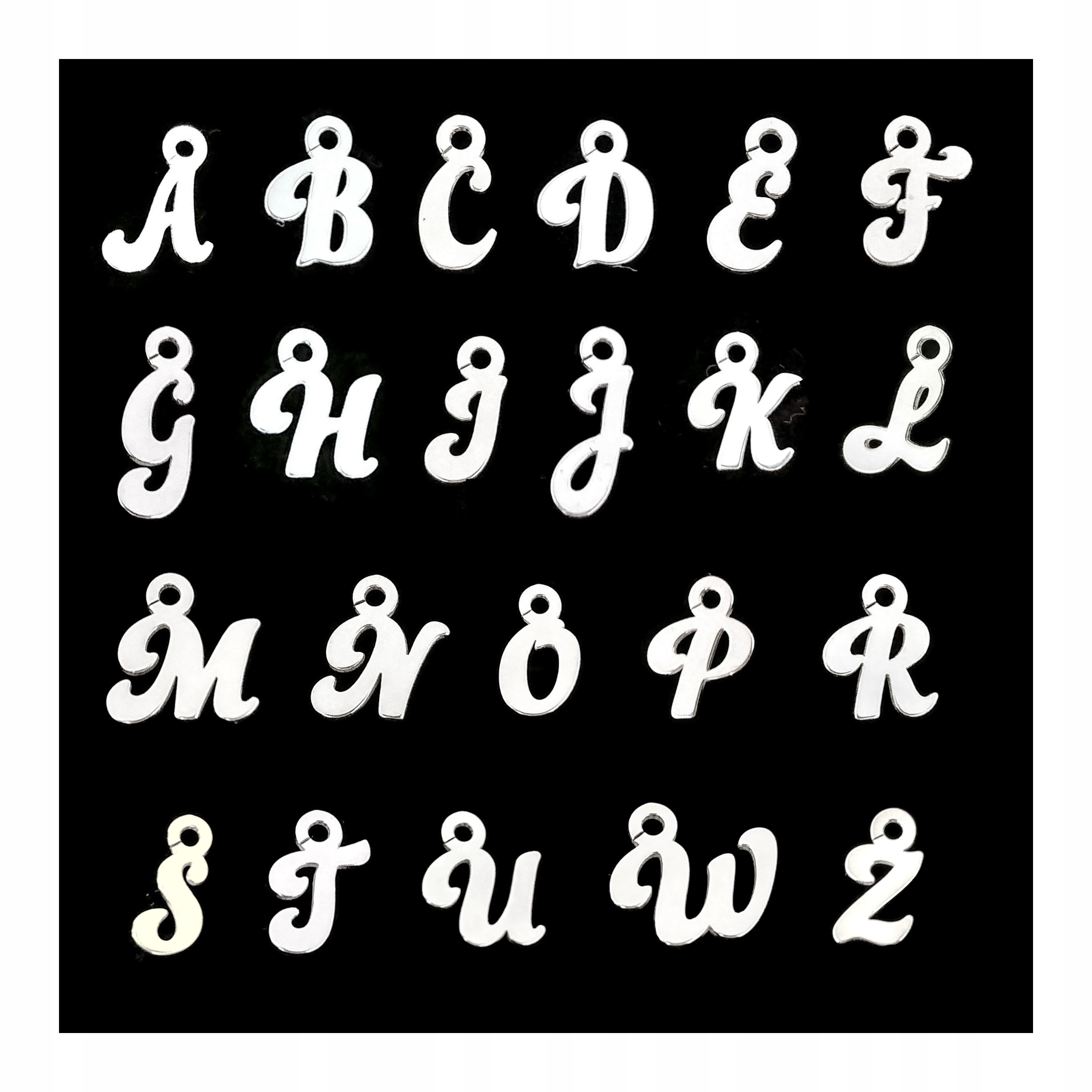 Zawieszka Literka Dowolna Litera Wisior Srebro 925