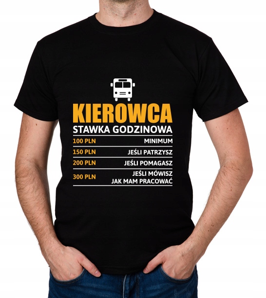 

koszulka Kierowca stawka godzinowa autobus prezent