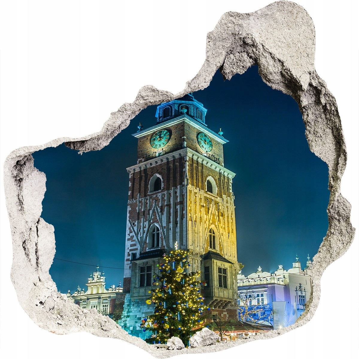 

Fototapeta dziura ścienna 3d Kraków Polska 125x125