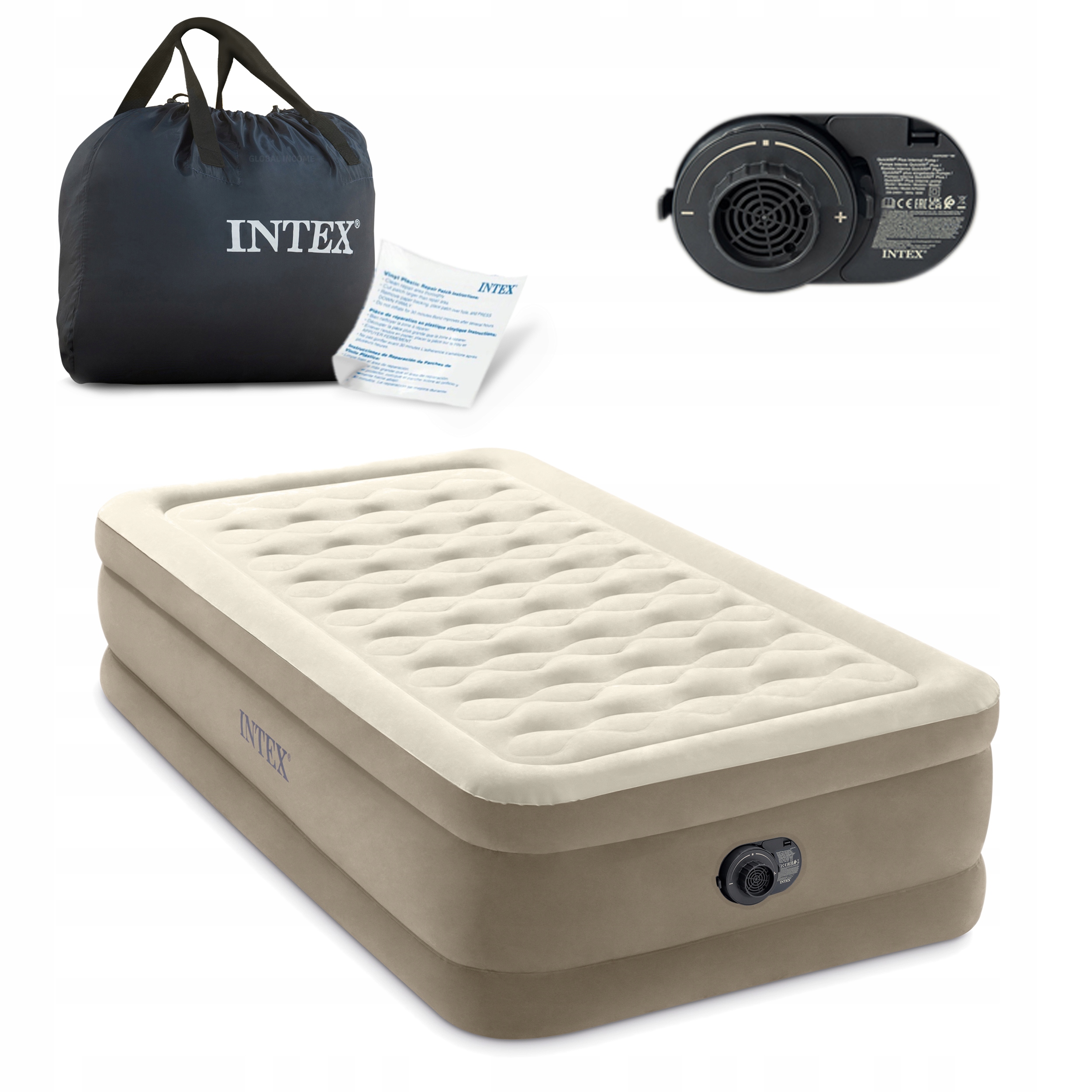 

Materac Dmuchany Łóżko z Pompką 230V Intex 64426