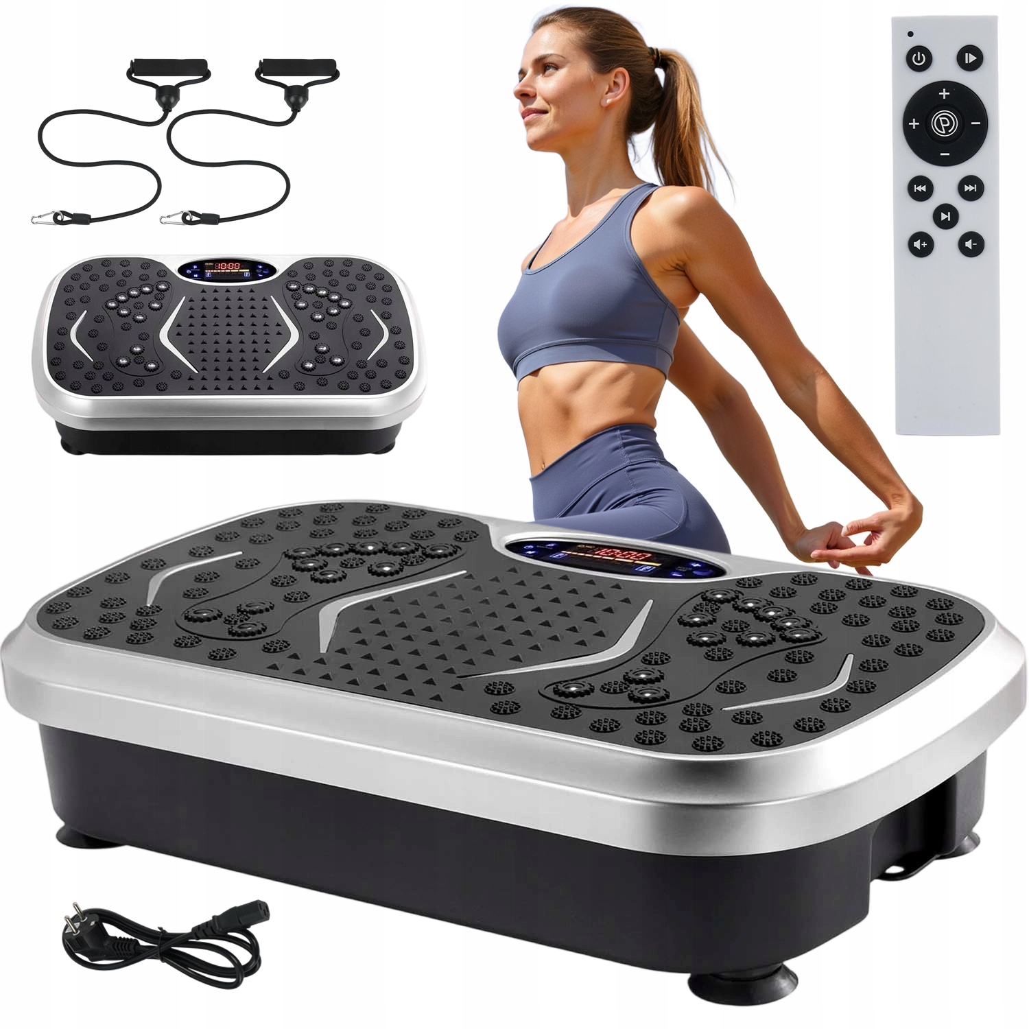 Tréninková Vibrační Platforma Bluetooth Vibrační Masážní Přístroj 200 W S Dálkovým Ovládáním