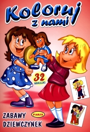 Zabawy Dziewczynek. Koloruj Z Nami.