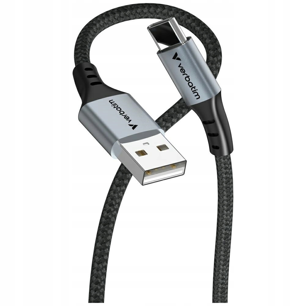 Kabel Verbatim USB-A(M) - USB-C(M) 1,2m, 18W, czarny