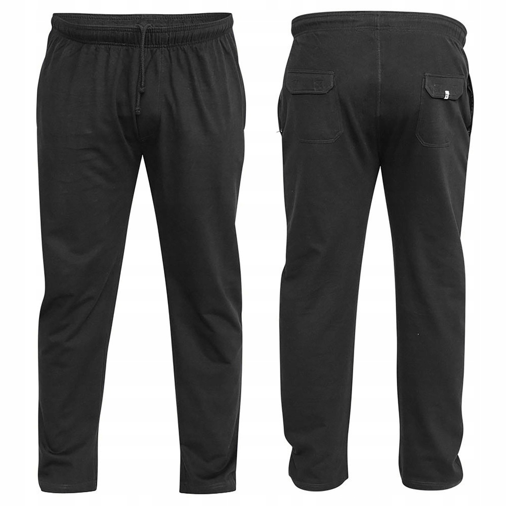 D555 kalhoty pánské Rory tepláky nadměrná velikost 7XL černá