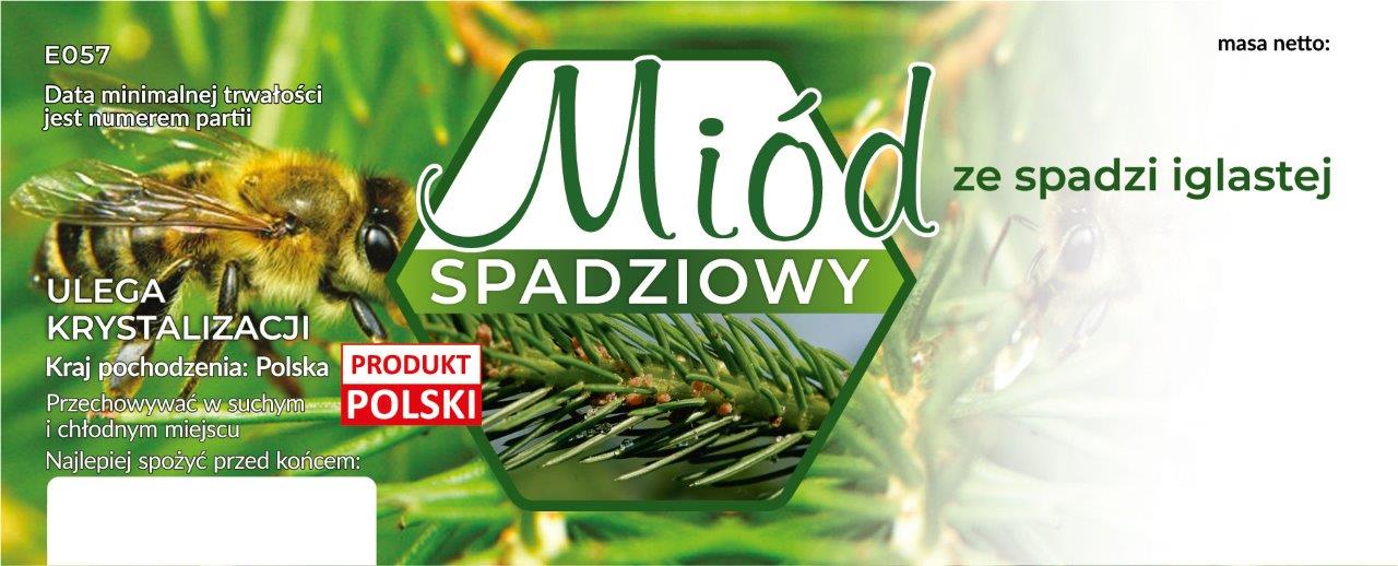 

Etykiety na miód ze spadzi iglastej 100szt