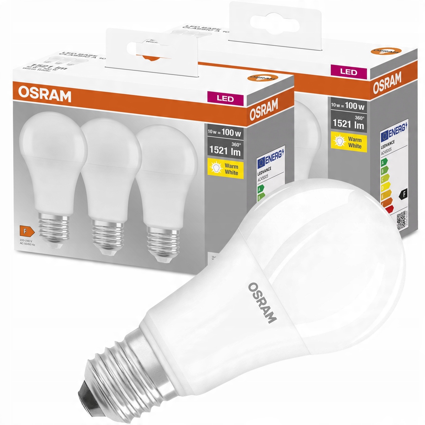 

6x Żarówka Led E27 A60 13W 100W 1521lm Osram