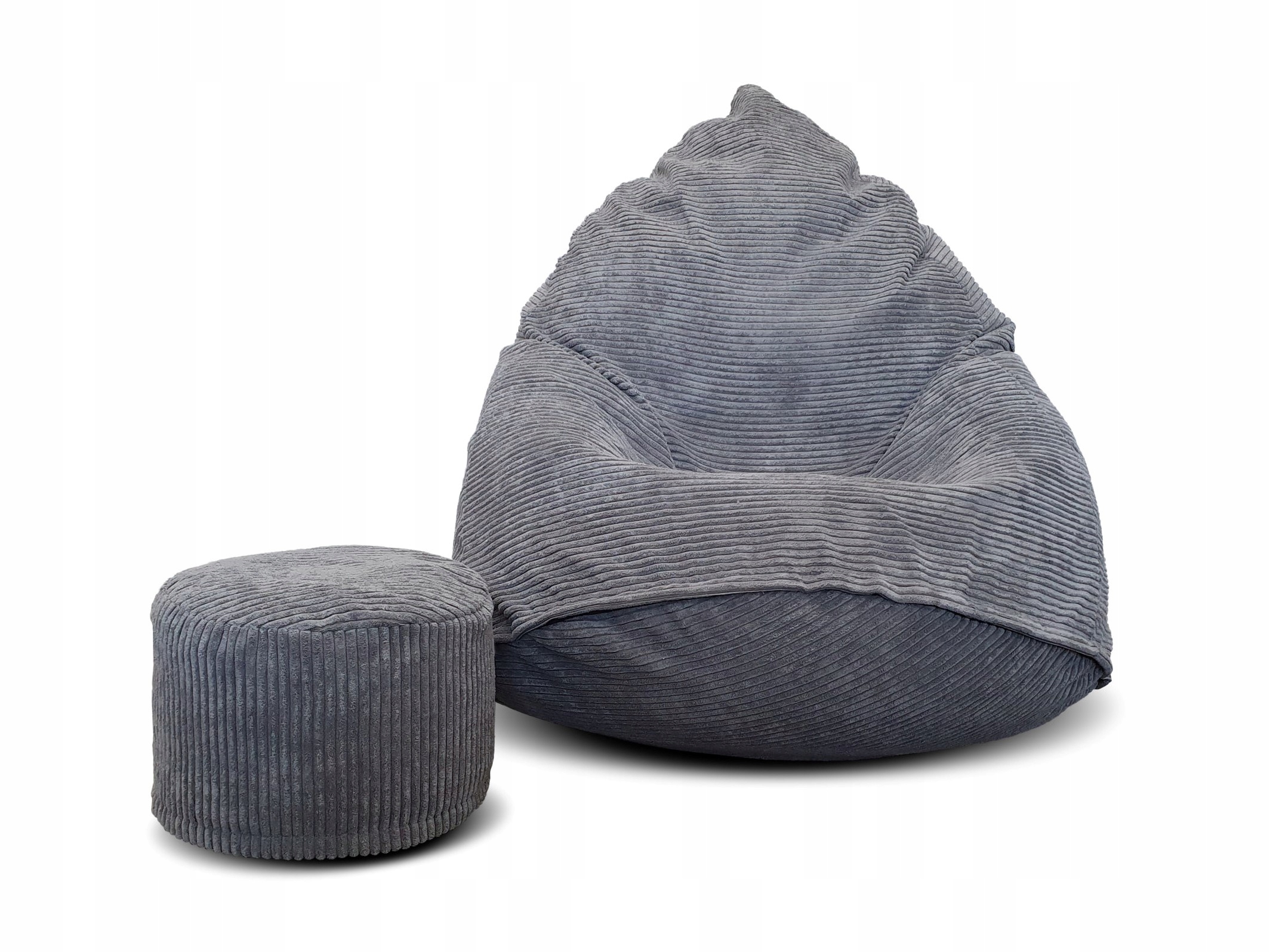 PUFA SAKO SZTRUKSOWA XXXXL + GRATIS WOREK FOTEL