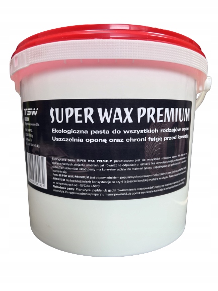 

Pasta Montażowa Do Opon Biała Wax Tsw 5 Kg.