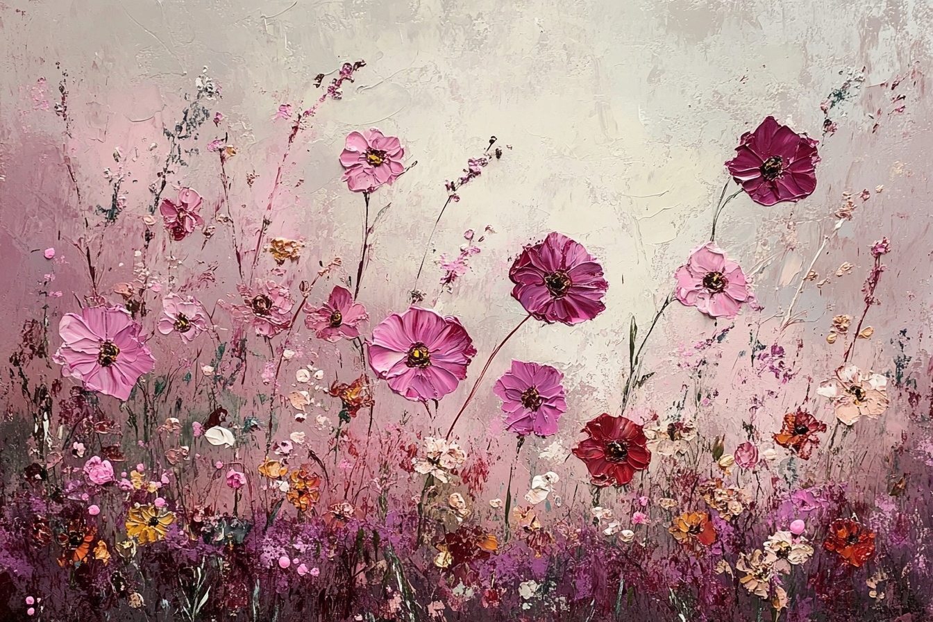Obraz Na Plátně Canvas Příroda Pole Zahrada Fialové Květiny 120x80