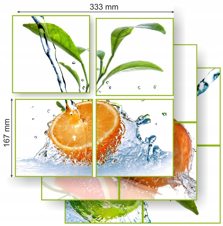 KOMPLET 3 NAKLEJKI NA PŁYTKI ŚCIANĘ SZYBĘ SZKŁO KAWA NPK 167 P26 Marka Intergrafika