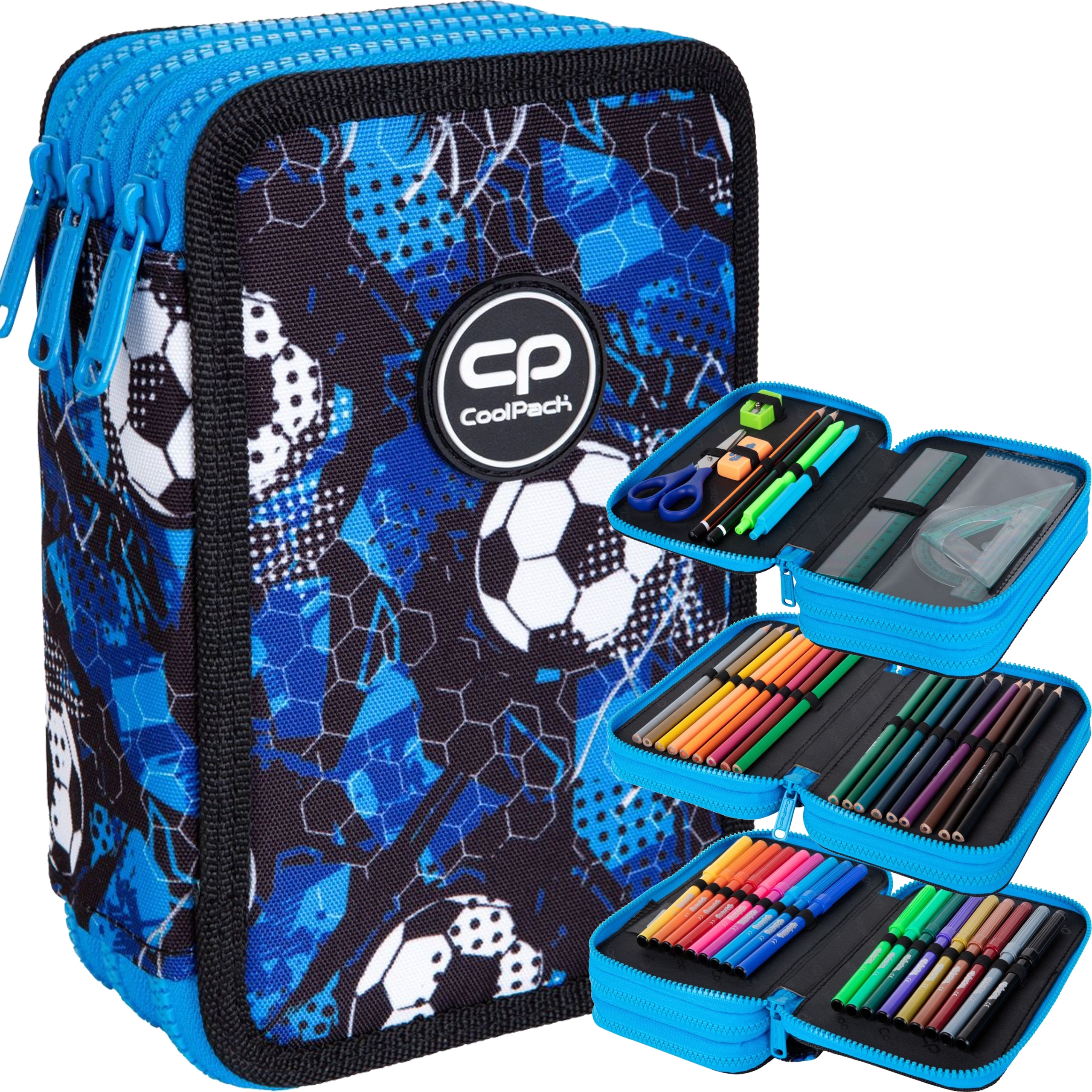

Coolpack Piórnik Potrójny Z Wyposażeniem Soccer