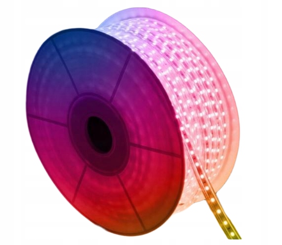Led pásik Rgb 220V 50m IP65 60LED/m stmievateľný na rezanie po 1 m