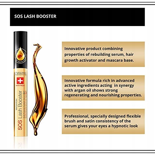 EVENILE COSMETICS Serum Do Rzęs SOS Lash Booster 5w1 Aktywator Wzrostu 10ml — miniatura 3
