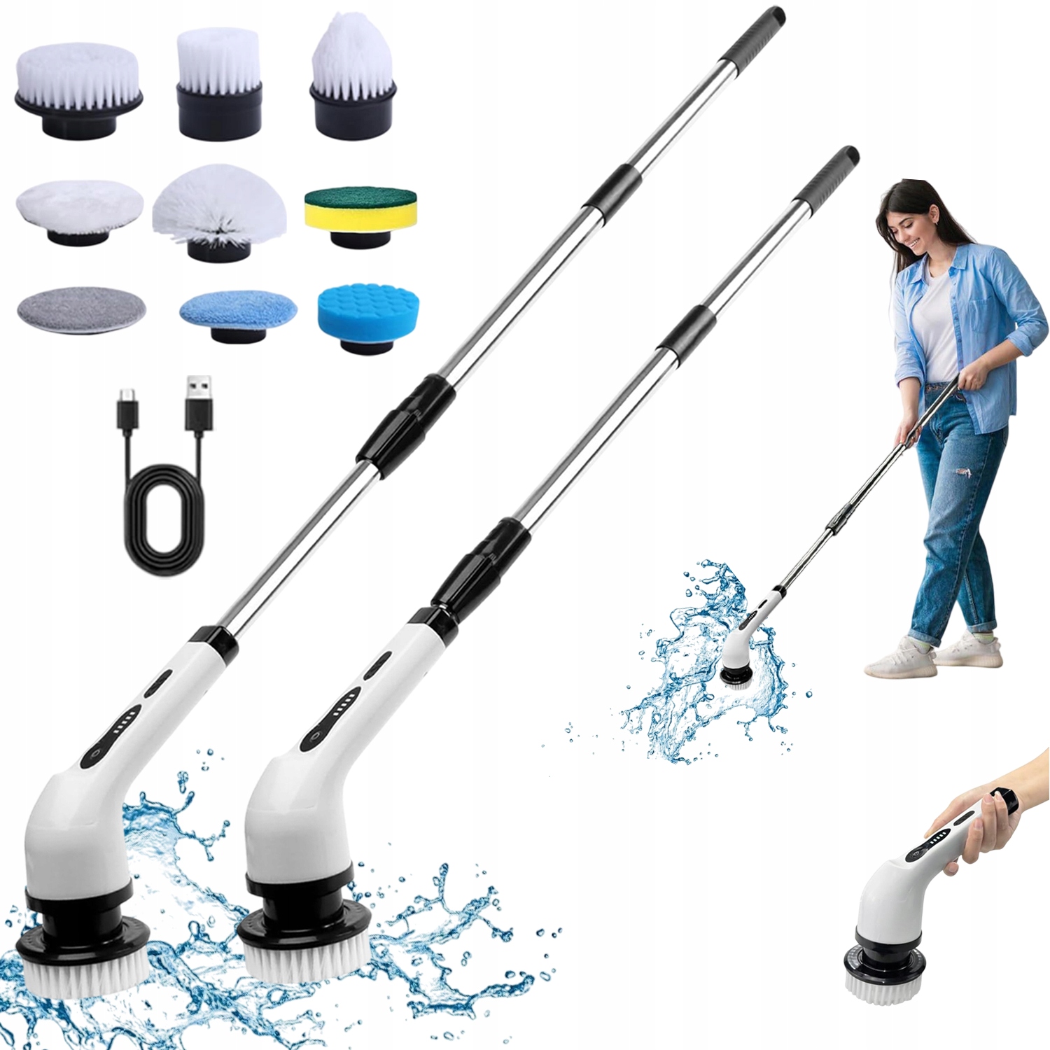 Levně Inteligentní Elektrický Kartáč Pro Čištění Obtížných Míst V Domácnosti