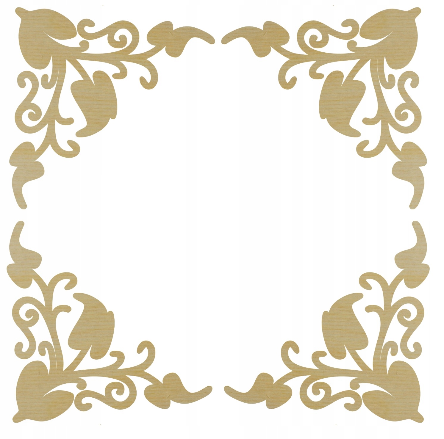 Drewniany Dekor x4 decoupage ornament 5cm