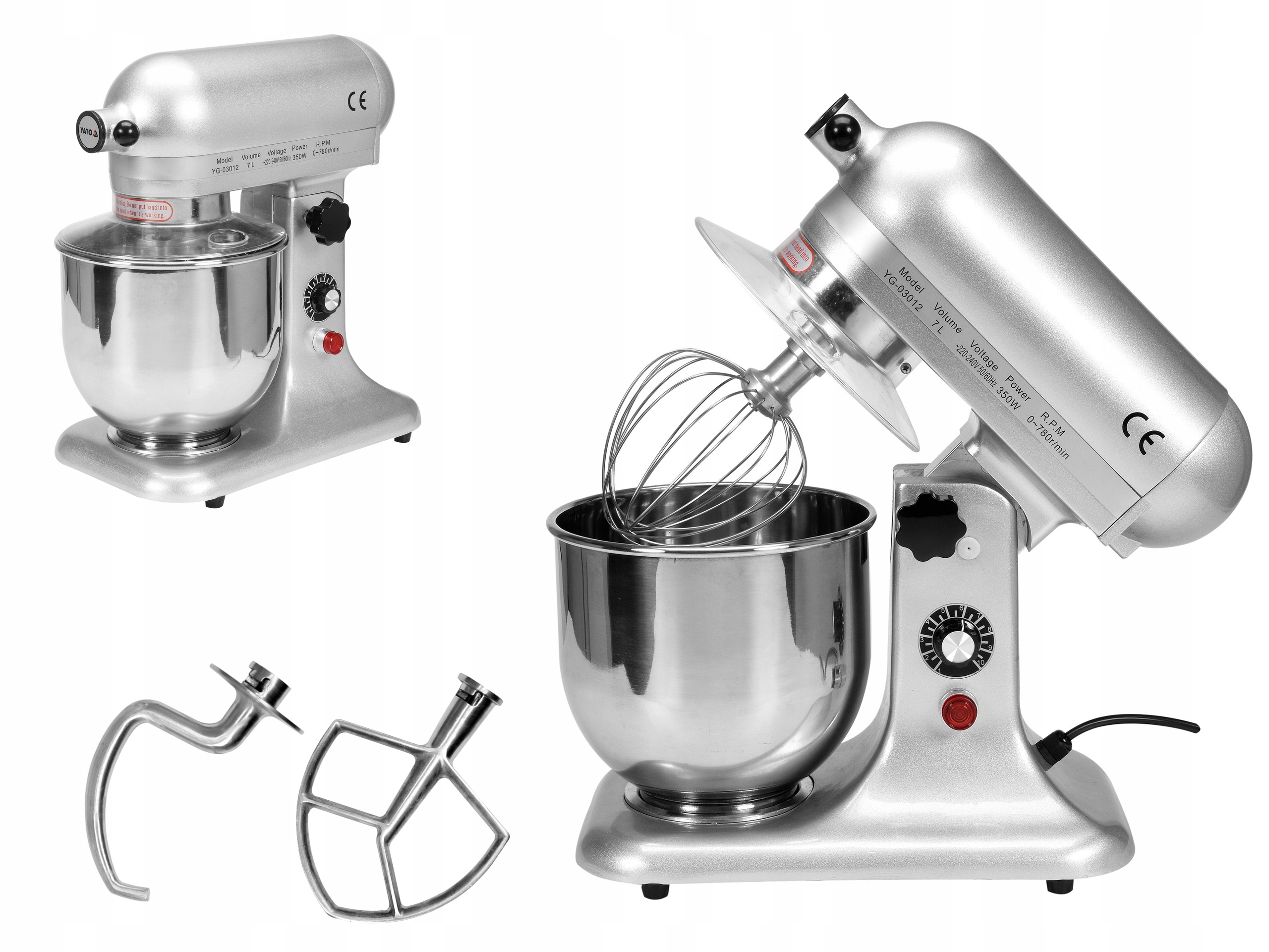 

Robot Kuchenny Mikser Planetarny 350W 3 Końcówki