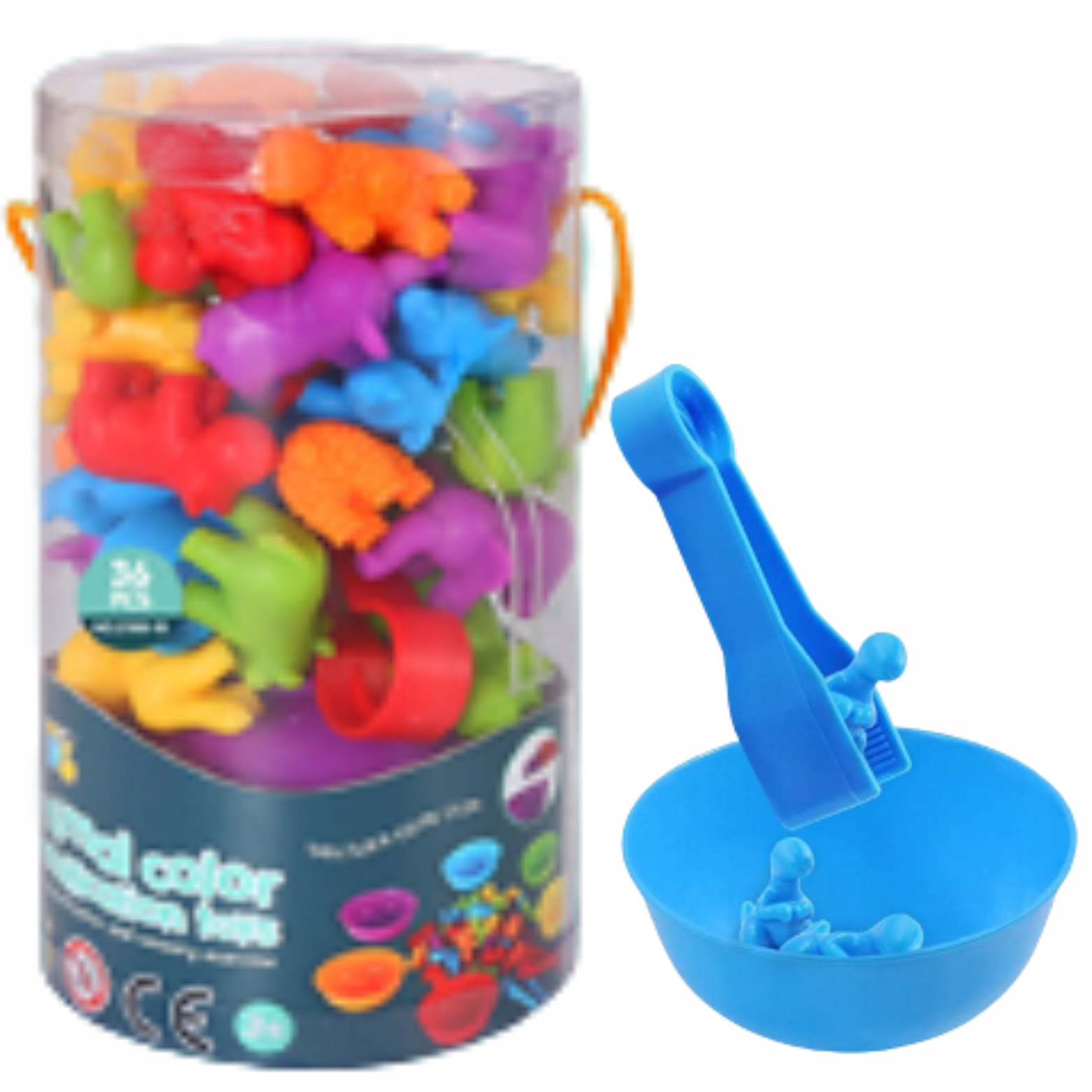 ZESTAW DO NAUKI LICZENIA I KOLORÓW GRA MONTESSORI Certyfikaty, opinie, atesty CE