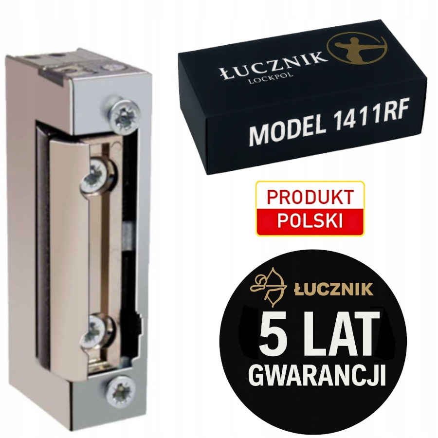 Elektrozávěs Łucznik 1411RF-12V 24V DC Radiální reverzní