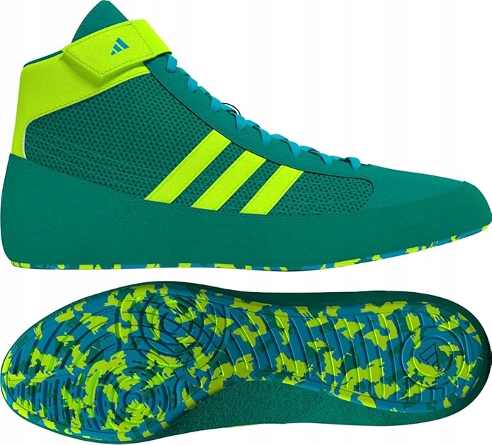 Adidas Boxerské zápasnické boty Havoc II Green/Cyan 42 2/3
