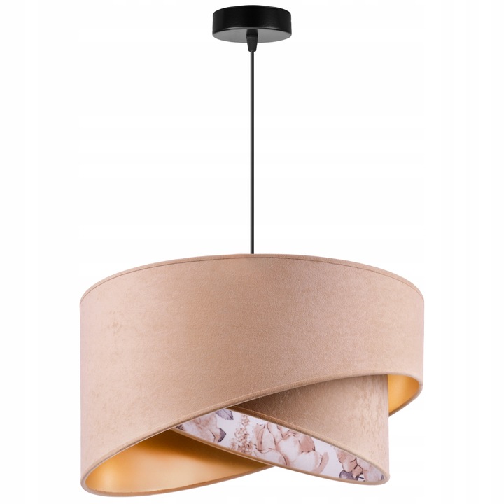 Stropná lampa s kvetinovým dizajnom a nádychom romantiky Mediolan béžová