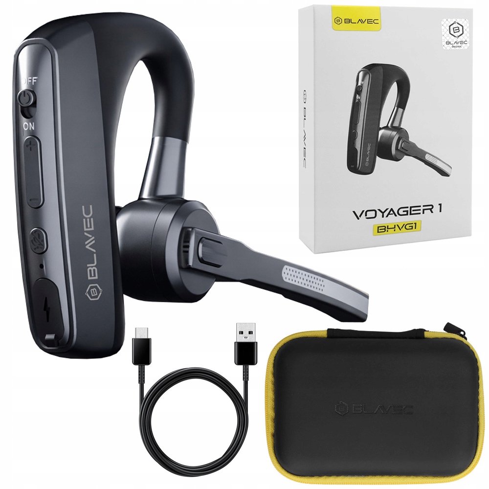 Blavec Voyager Bezdrátová Bluetooth sluchátka 4.2 Multipoint pro 2 telefony