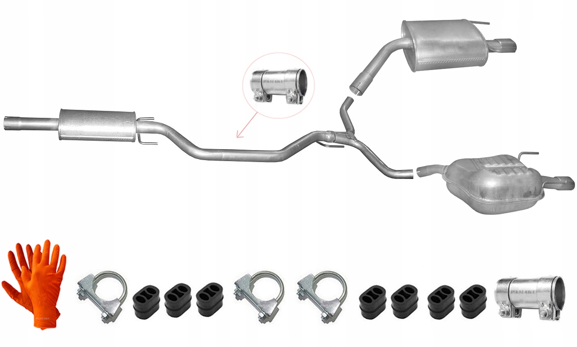 Opel Vectra C 3.2i 24V (od roku 2002) Hatchback Sedan Tlumič