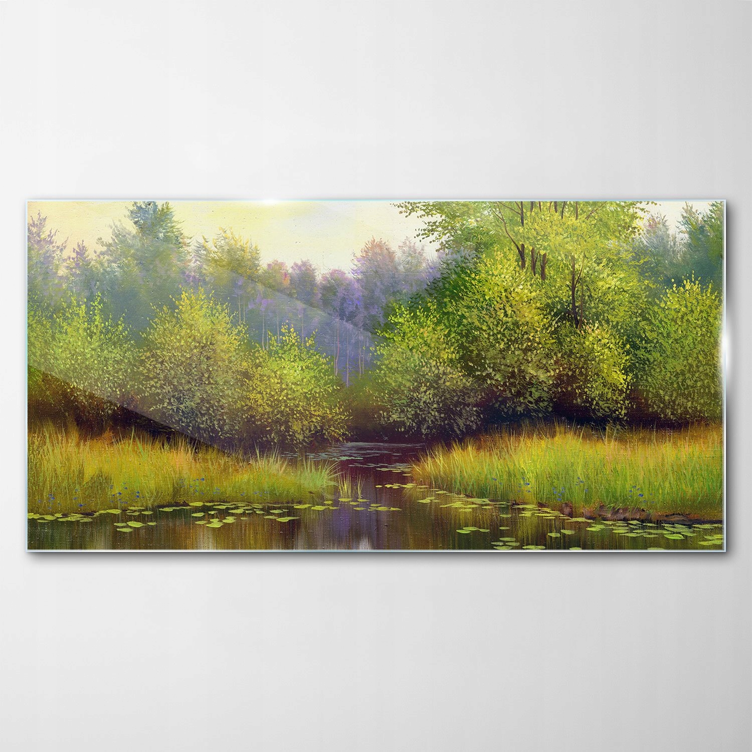 

Obraz na Szkle Dekor Krajobraz Jezioro Las 120x60